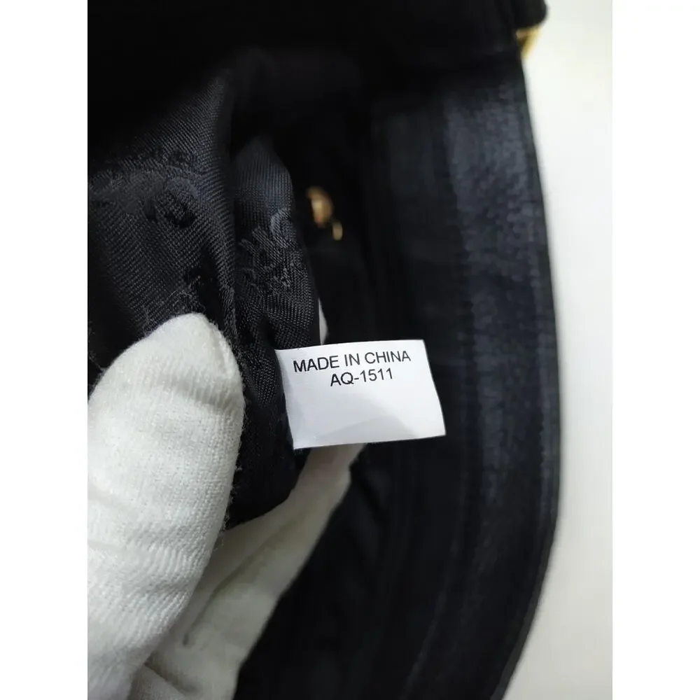 Michael Kors Black Pebbled Leather Zipper Pockets Chain Strap Hobo Shoulder Bag - Picture 15 of 16